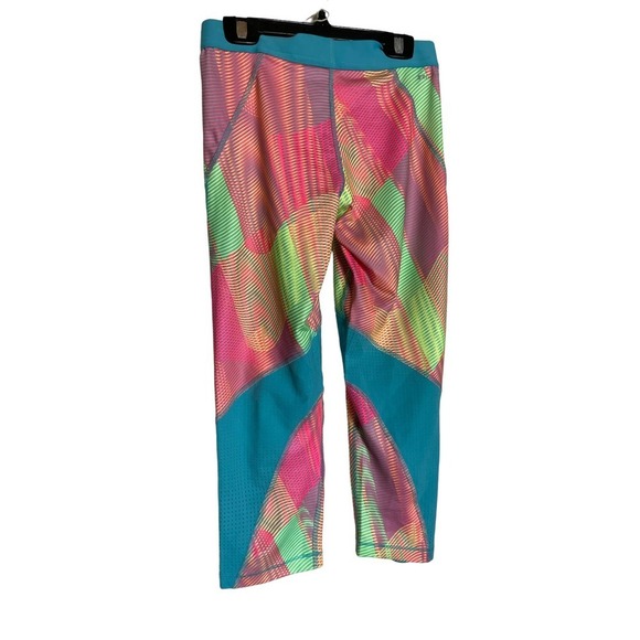 Nike Pro Girls Hypercool Athletic 3/4 Length Tights Size XL Pink/Blue NWT - Picture 4 of 5